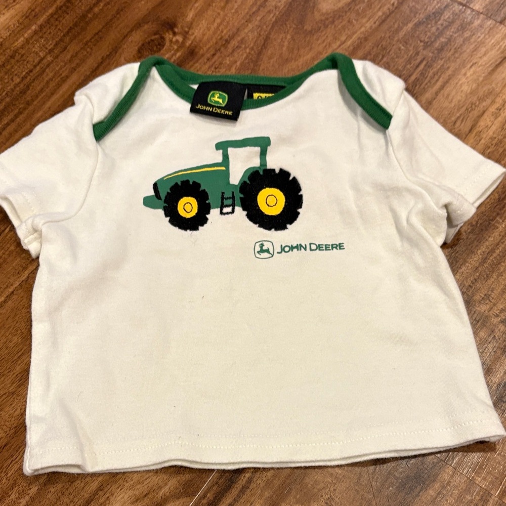 John Deere Kids Shirts & Tops Set - Green, White, Brown - Picture 6 of 15